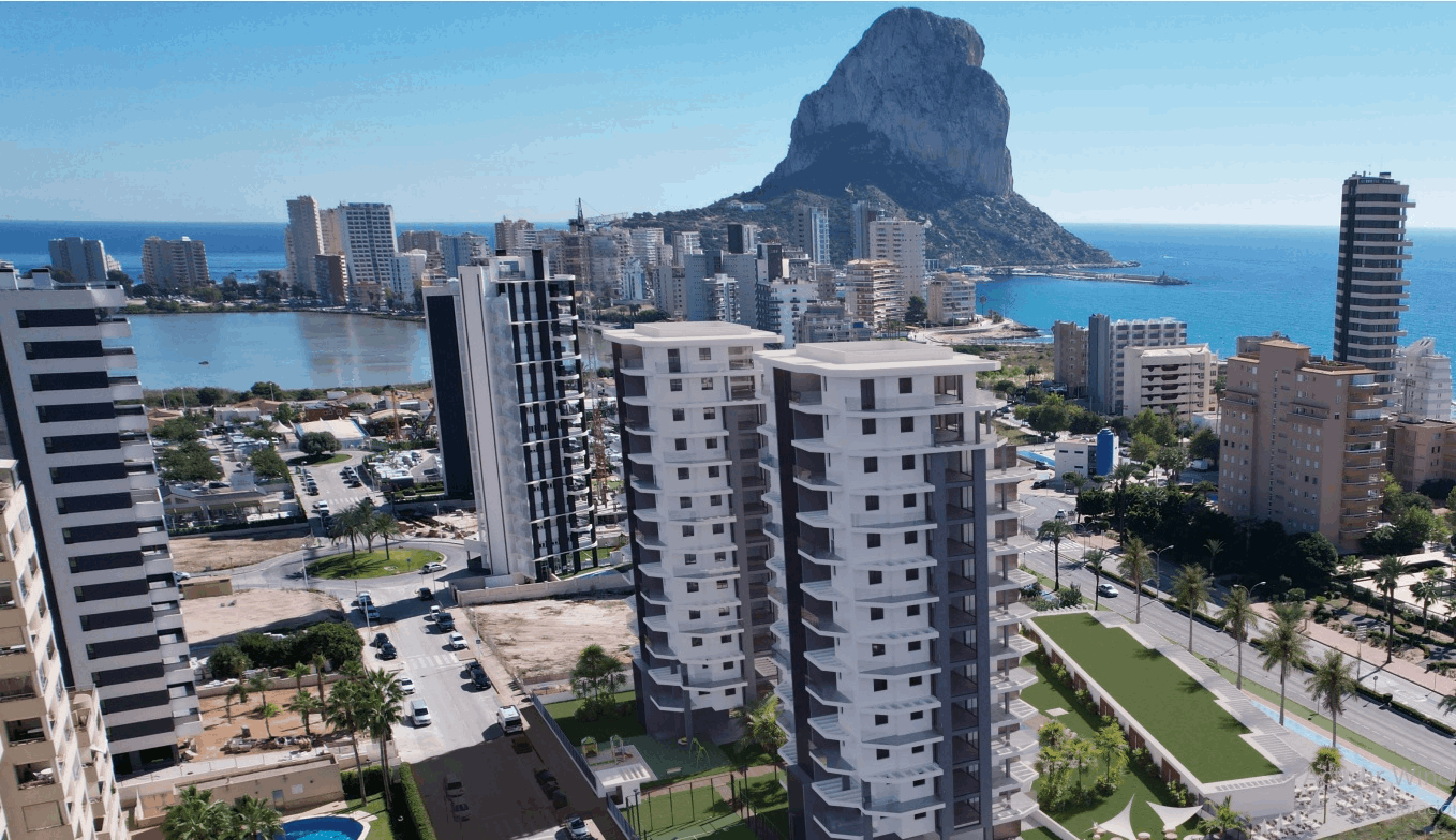 Apartament de luxe de 2 dormitoris amb vista al mar a la venda a Calp