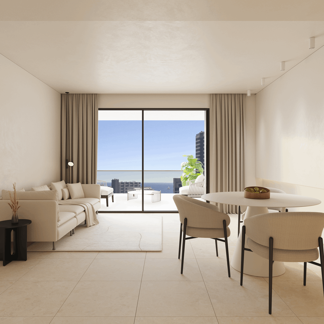 Àtic de luxe de 3 dormitoris amb vistes al mar a la venda a Calp